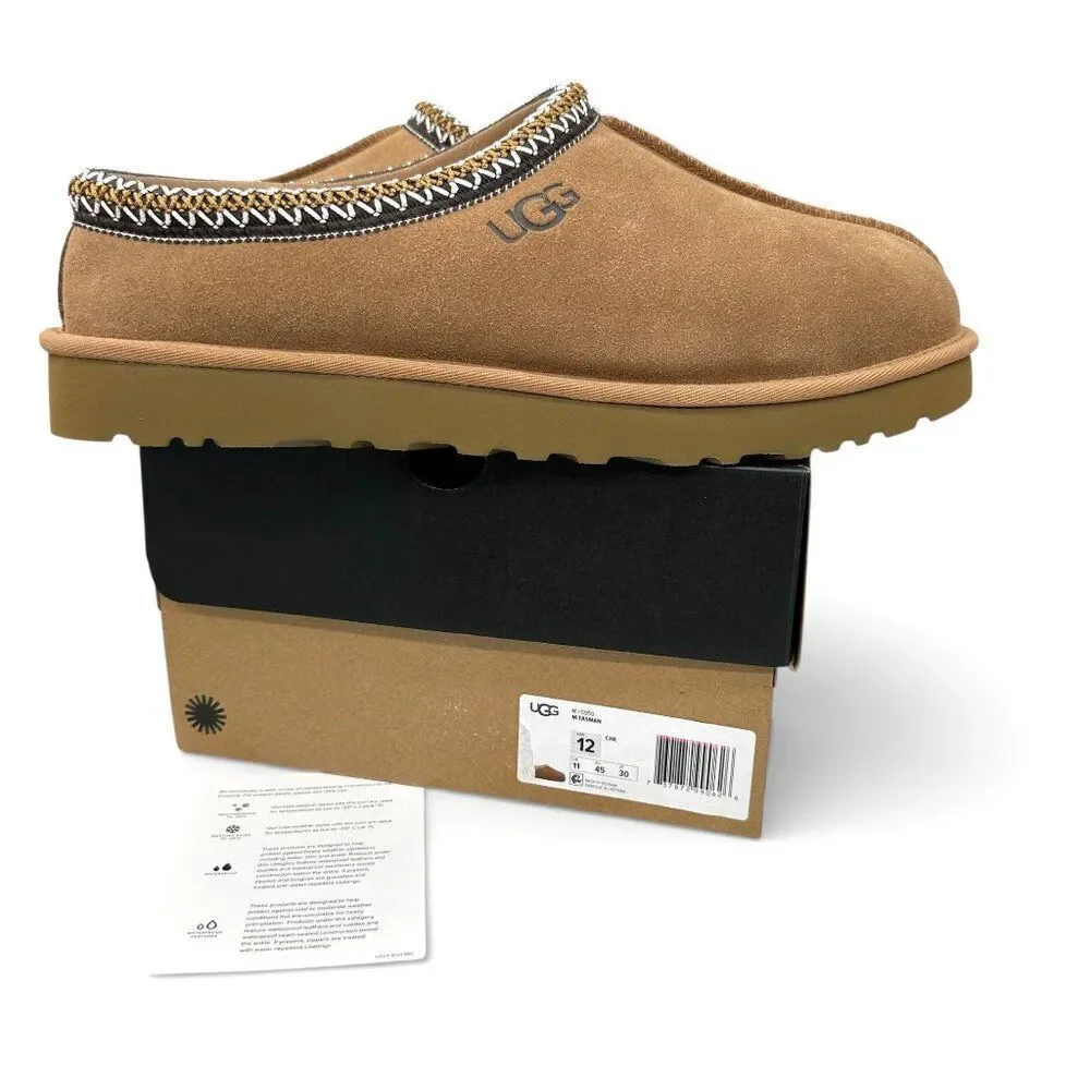 UGG Tasman II Shearling Slipper Slide Chestnut Slip-on Men’s 12 New In Box